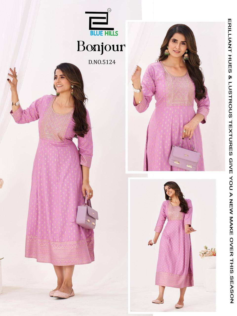 Blue hills bonjour Kurti wholesale market rate